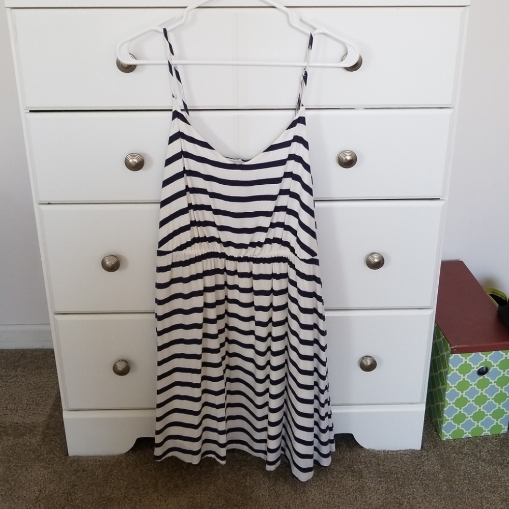 LC blue and off white summer dress